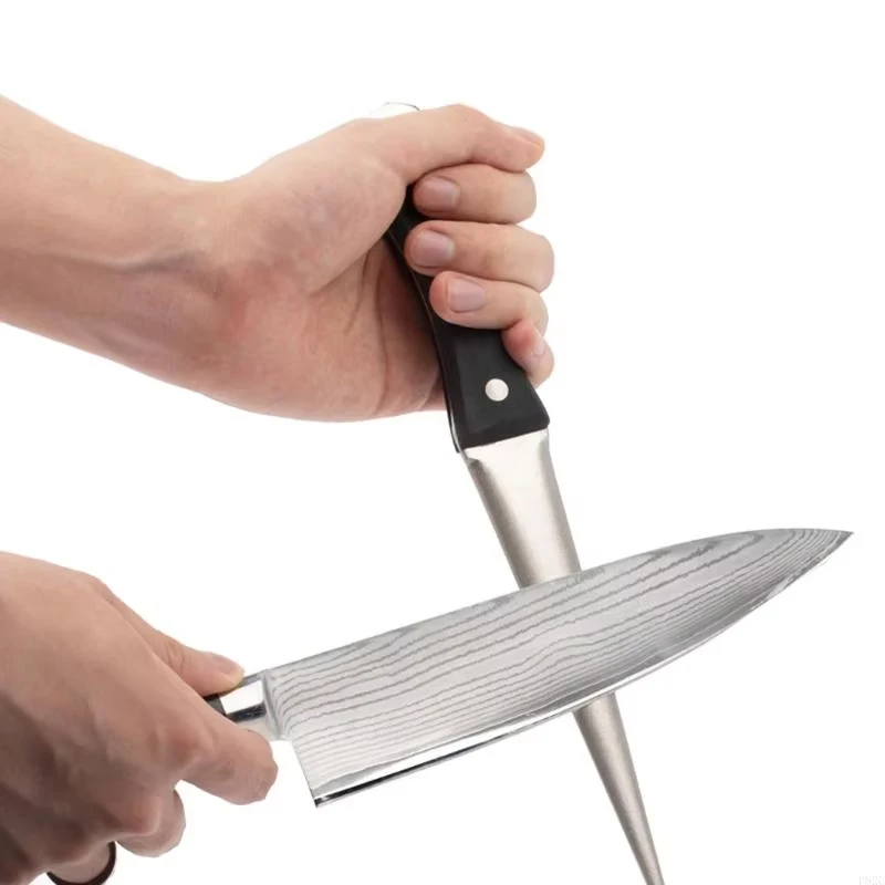 27.5cm Diamond Sharpening Rod Grit400# Kitchen Knife Sharpener Steel Sharpeners Kitchen Grinding Tool Knife Scissors Honing