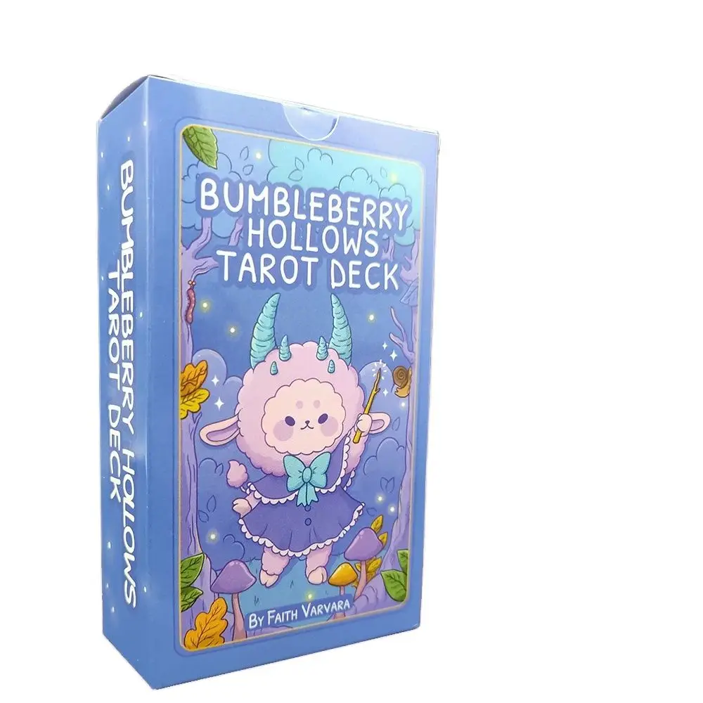 

12x7cm Bumbleberry Hollows Tarot Deck and Guidebook- Discover Whimsical Insights, 78 Adorable Tarot Cards