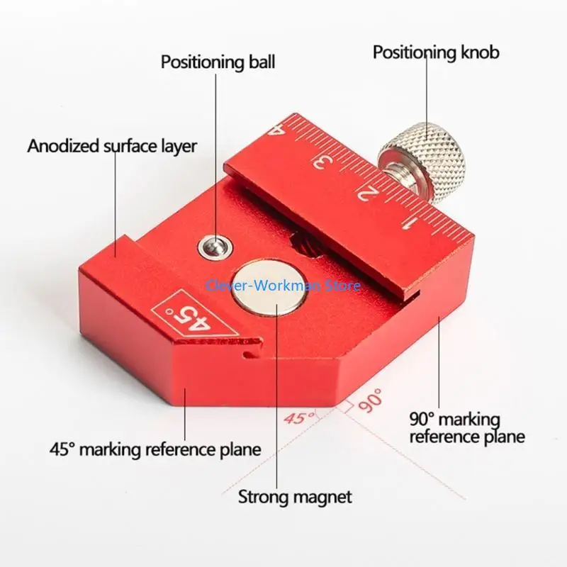 

24TD Metal Marking Gauge Versatile Line Limit Ruler for Accurate Measurements in Home Renovation & Hardware Projects