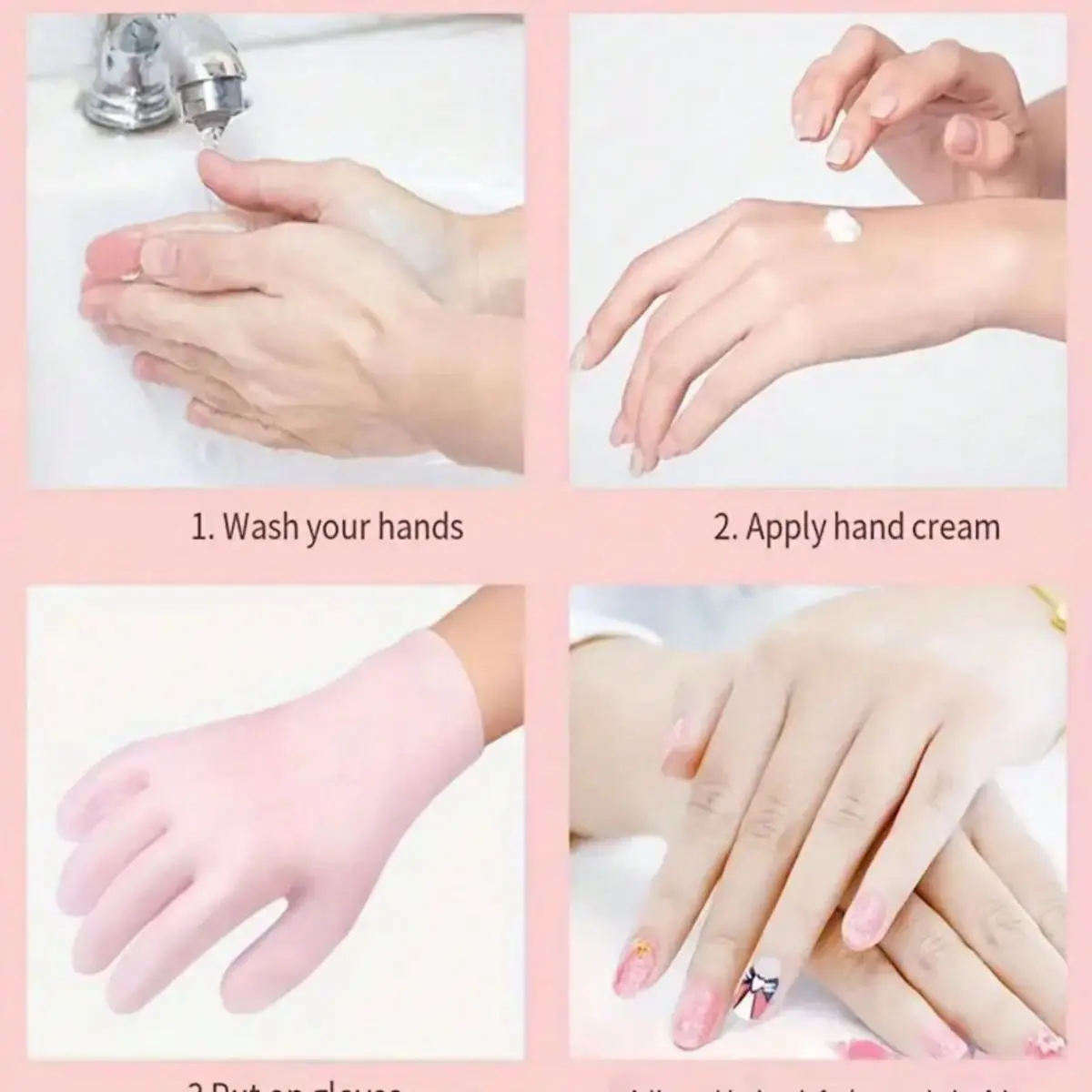 Silicone Gel Moisturizing Socks For Dry, Cracked Feet - Heel Protector & Repair Cover