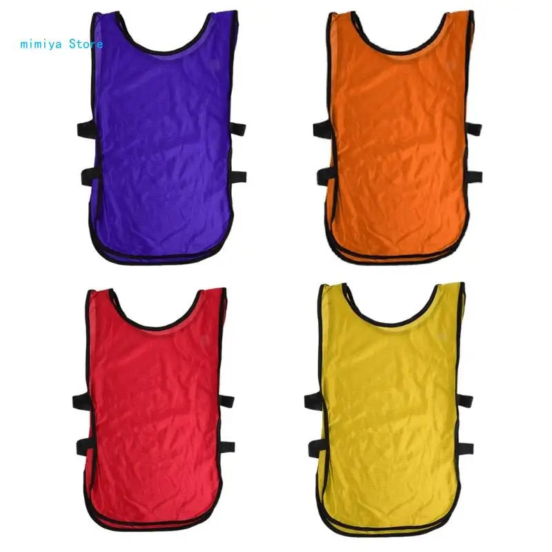 Children Kid Team Sports Football Soccer Training Pinnies Jerseys Train Bib Vest