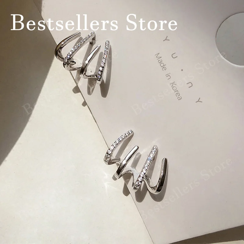 2026 New 925 Sterling Silver/Gold Elegant Claw Zircon Earrings Fashion Women's Charm Birthday Party Gift Jewelry