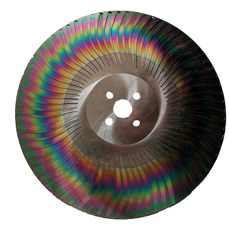 K rainbow color M42 Hss tari saw blade already cut to a blade for cockfighting