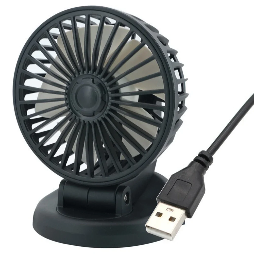 Small Fan Car Electric Fan Truck USB Interface USB Interface Air Conditioning Small Fan for Cars and Homes White
