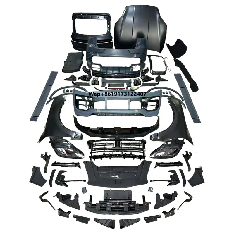 Para 2011-2017 Turbo Bodykit mejora nuevos parachoques delanteros y traseros de coche con faros para 2024