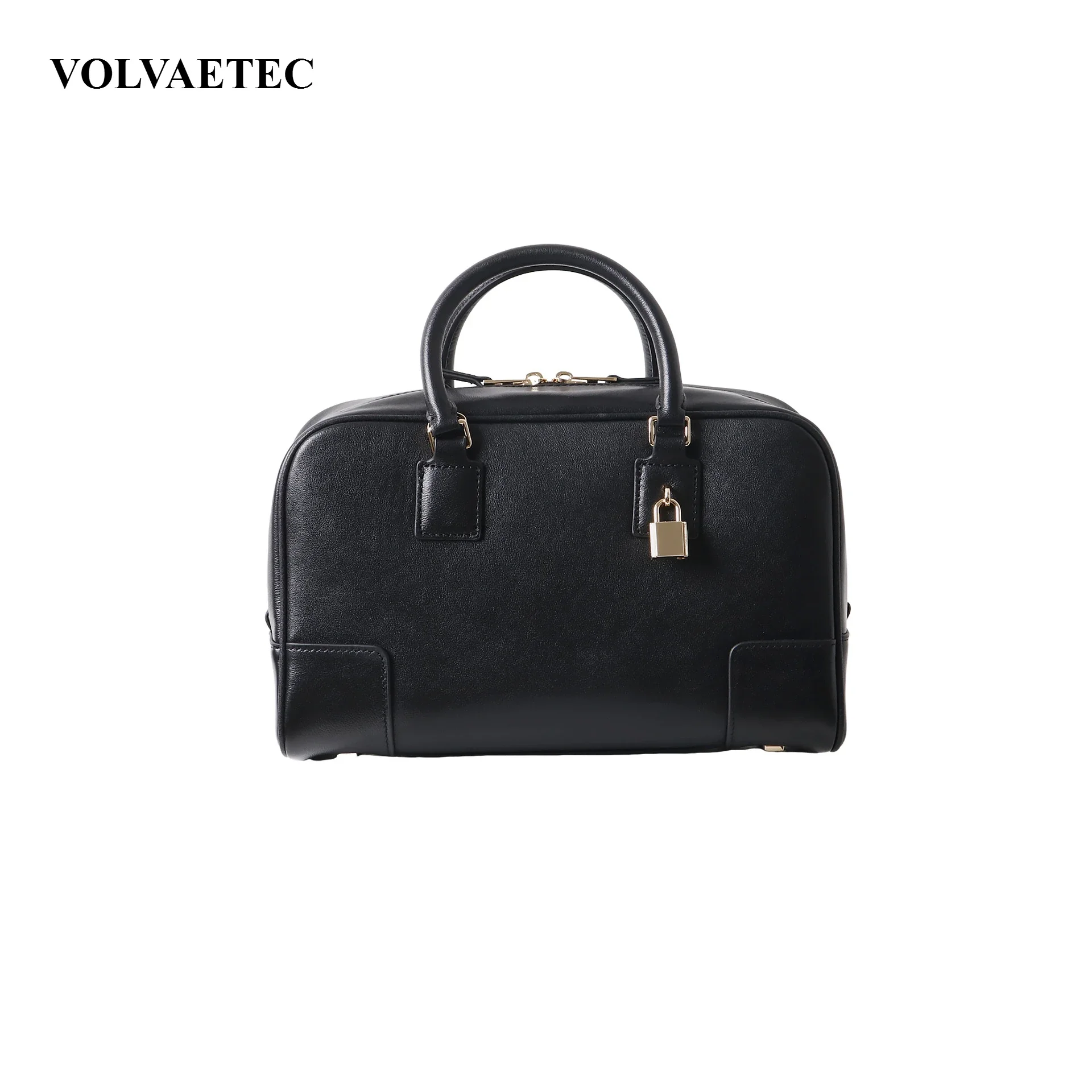 VOLVAETEC High-quality Bowling Bag Boston Handbag Women's Pillow Small Square Shoulder Messenger Bag Commuting Large Capacity