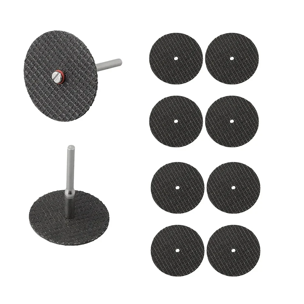 10pcs Abrasive Cutting Disc 32 Mm With Mandrels Grinding Wheels Saw Blades For Accesories Metal Cutting Rotary Tool