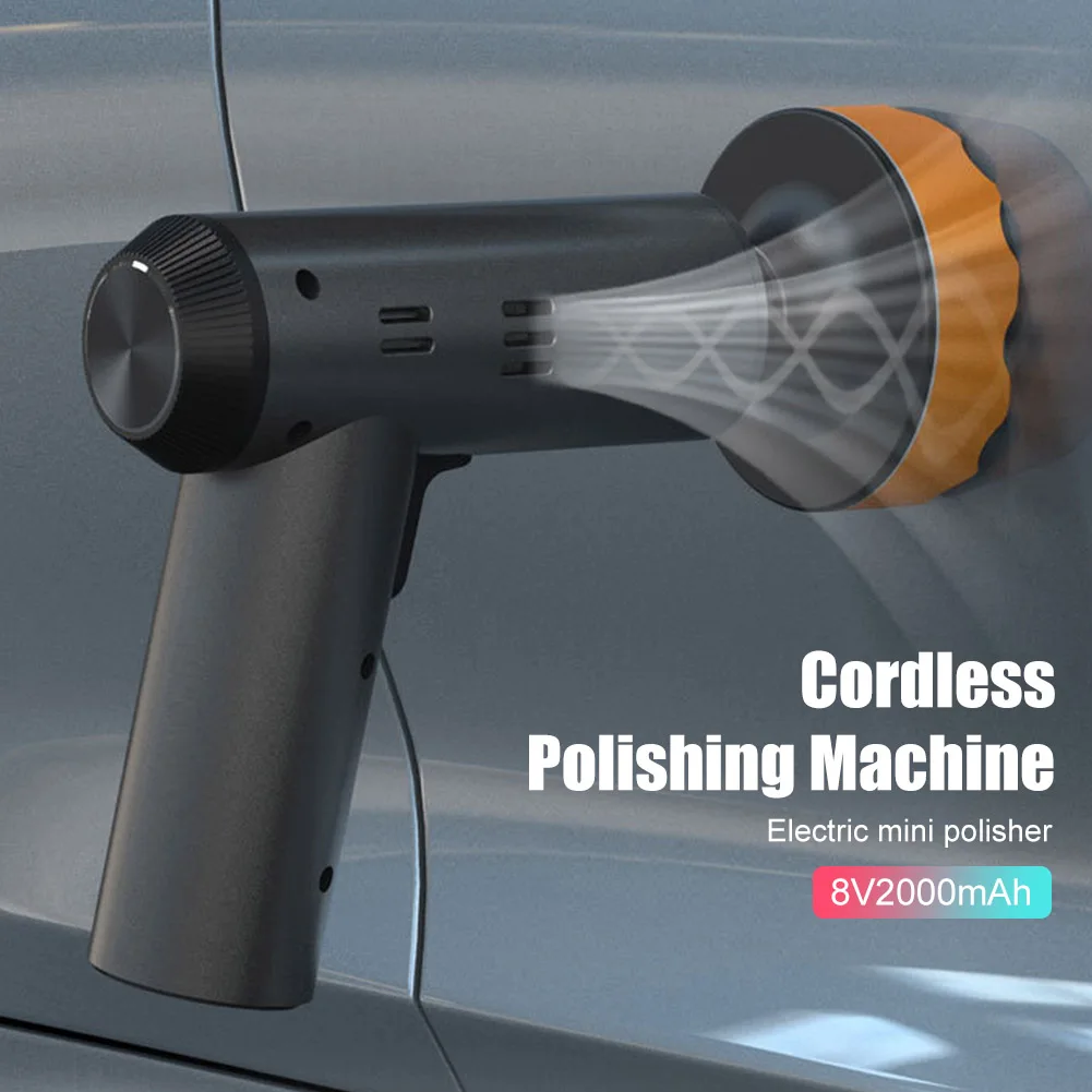 

Electric Car Polisher USB Rechargeable Wireless Polishing Machine With 3 Discs Electric Sander Waxing Machine Auto Accessories