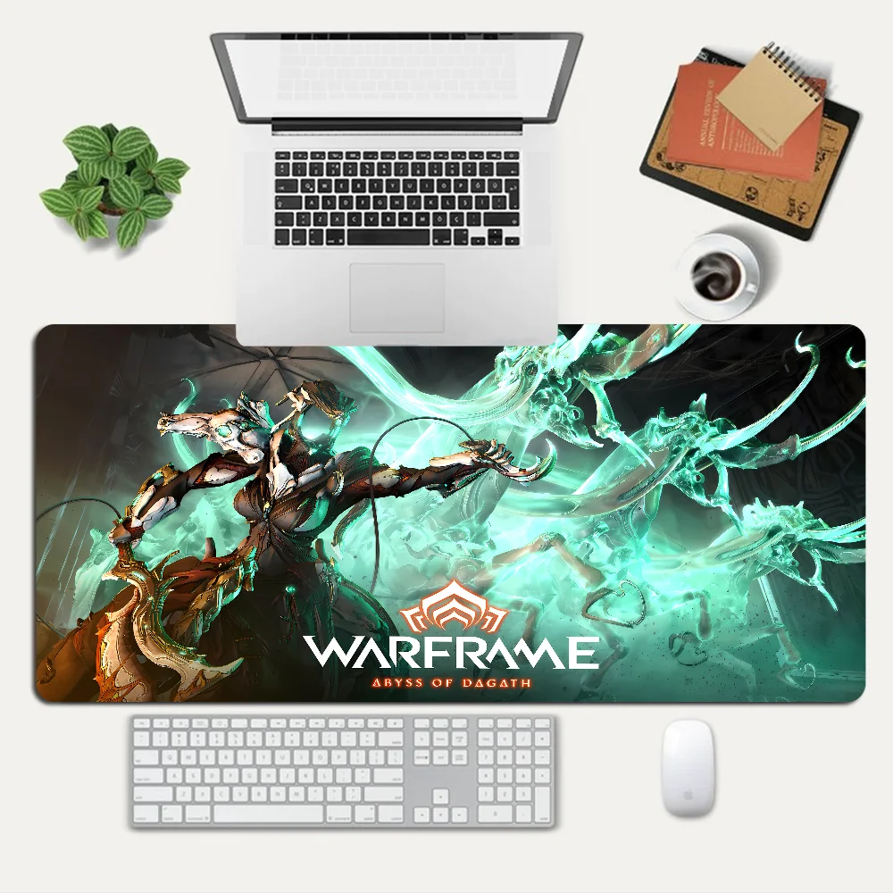 Warframes Gamer Mousepad Custom Skin Desktop Desk Mat Kawaii Gaming Accessories Students Writing Pad for PC Computer Table