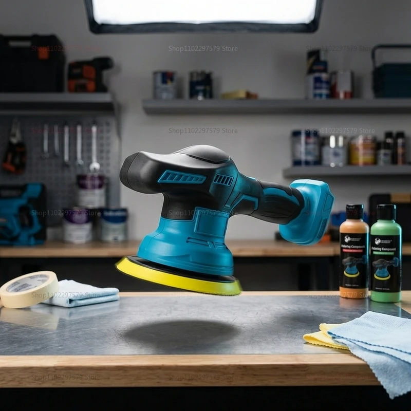 Cordless 18V Car Polisher Electric Polishing Machine Wireless Waxing Sanding Sealing Glaze Tool Auto Detailing Sander Power Tool view 5