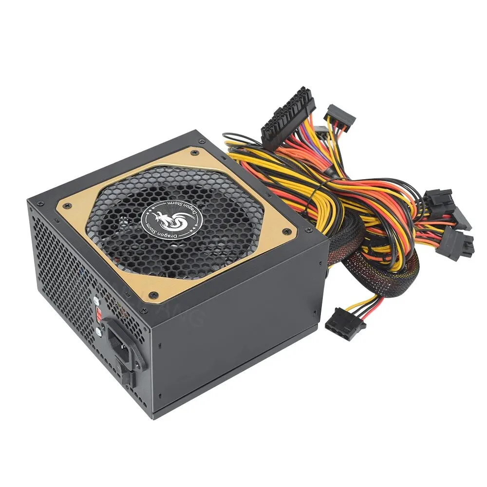 ATX 400 واط 600 واط 110-230 فولت RGB 12 فولت PC PSU 150*140*85 مللي متر المهنية E-الرياضة لعبة فيديو مصدر طاقة الكمبيوتر