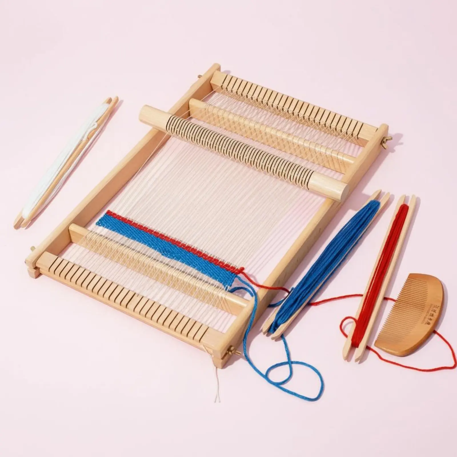 

DIY Yarn Weaving Machine Improves Hands-on Skills DIY Hand Weaving Loom Beginner Lap Loom Develops Patience for Classroom