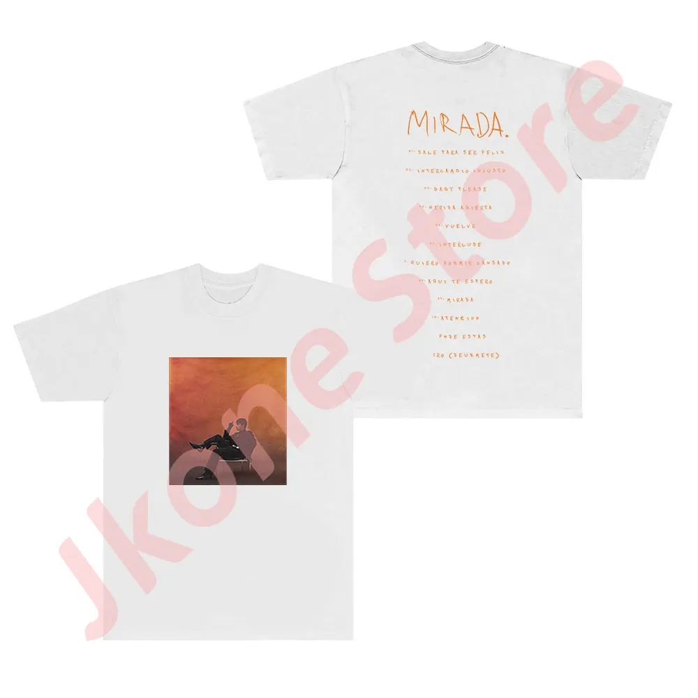 Ivan Cornejo Album Cover T-Shirts 2024 Mirada Tour Merch Tee Summer Women Men Fashion Casual Crewneck Short Sleeve