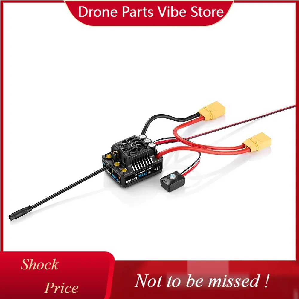 

DP HOBBYWING EZRUN MAX8 G2 160A Brushless ESC + 4278SD 2250KV/4268SD 2500KV Motors Combo for 1/8 RC Car/Buggy/Monster Truck