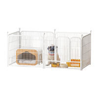 Foldable Dog Playpen Crate Metal Fence Pet Puppy Play Pen Exercise Cages