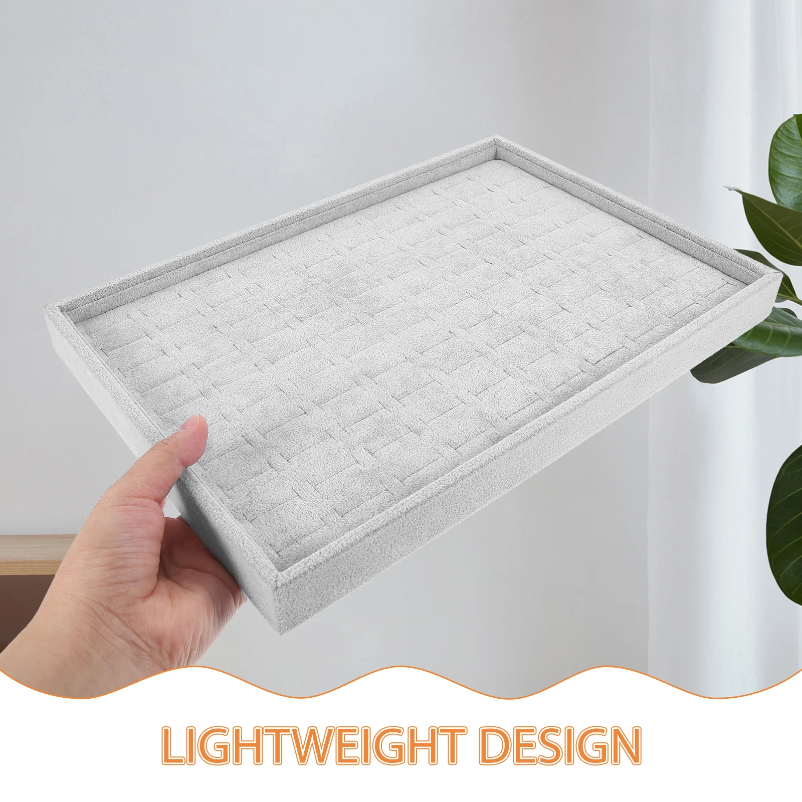 

Jewelry Storage Tray Organizer Ring Display Drawer Small Trays Grey Color Soft Durable Comfortable Lightweight Travel