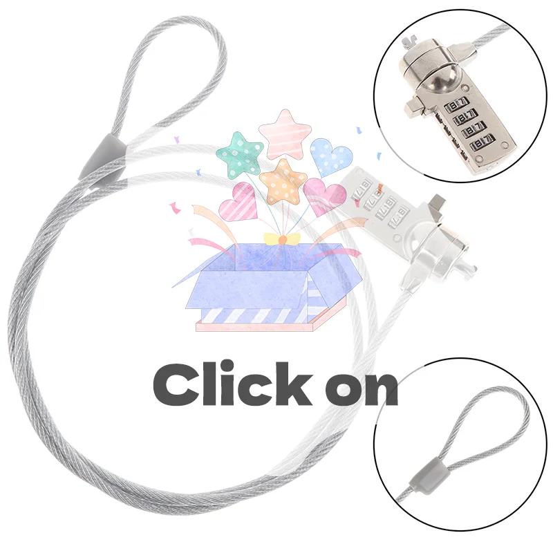 4 أرقام كلمة المرور الأمنية قفل الكمبيوتر سلسلة مضادة للسرقة للكمبيوتر المحمول الكمبيوتر المحمول #1