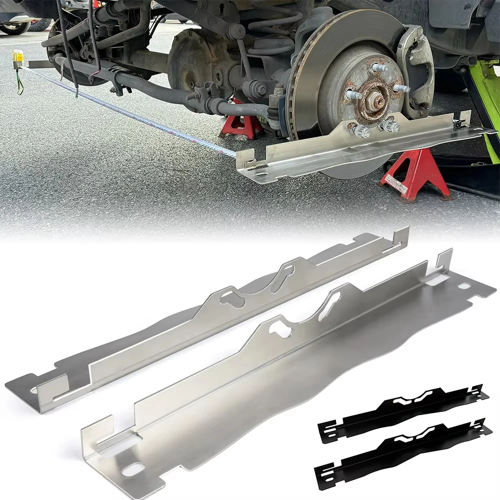 

1 Pair Wheel Alignment Tool Board Stainless Steel Accurate Measurements Tire Toe Alignment Tool Plates For Cars Trucks SUVS