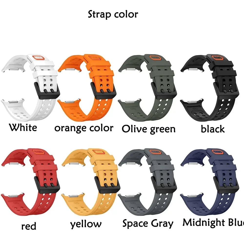 New Silicone Watch Band for Samsung Galaxy Watch Ultra 2 Dedicated Connector Breathable Silicone Strap for Galaxy Ultra 1