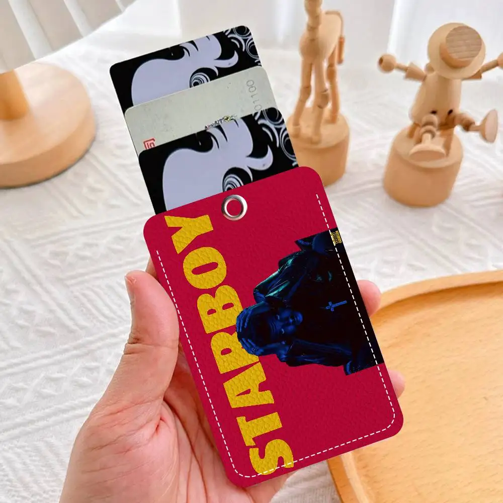 سلسلة المفاتيح W-Weeknd H-Hurry Up Tomorrow مع حامل بطاقة الوصول، وبطاقة الحافلة وبطاقة الهوية وبطاقة البنك