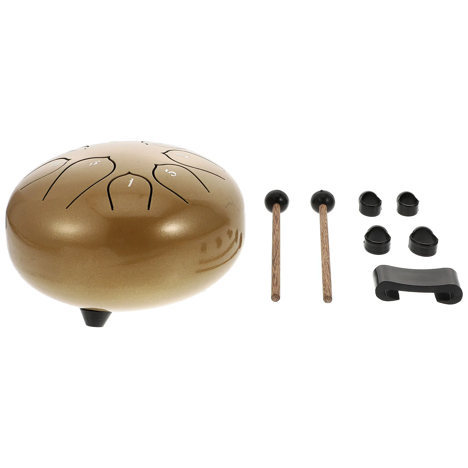 

Ethereal Drum Pocket for Music Lover Simple Delicate Steel Lotus Percussion Instrument Yoga