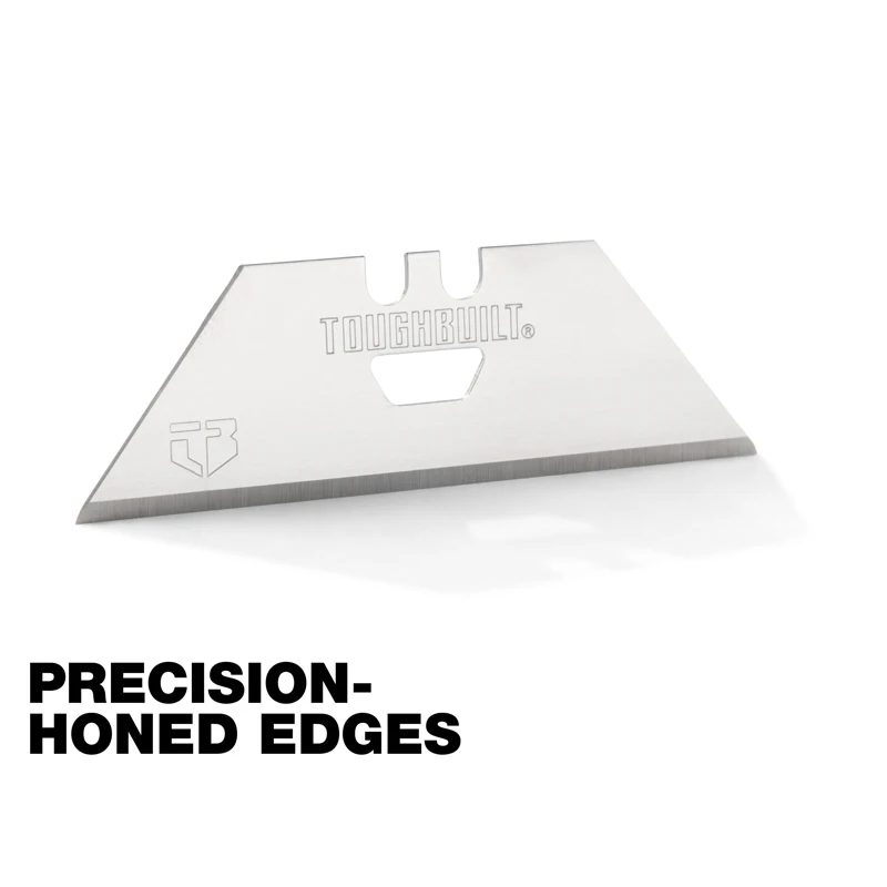 TOUGHBUILT TB-H4S50-14-50 3/4-in Utility Trapezoidal Blades 50-Pack  Slicing Sharp Fast High Quality Tool Accessory