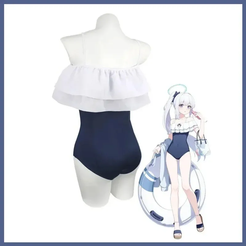 لعبة الرسوم المتحركة الأزرق الأرشيف Tsukiyuki Miyako تأثيري حلي الصيف بيكيني بذلة شعر مستعار امرأة مثير ملابس السباحة الشاطئ حفلة البدلة