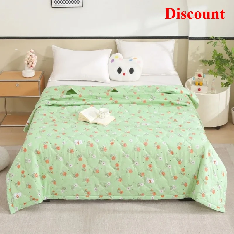 

Active printing summer washable summer cool quilt washed cotton summer thin quilt single double household