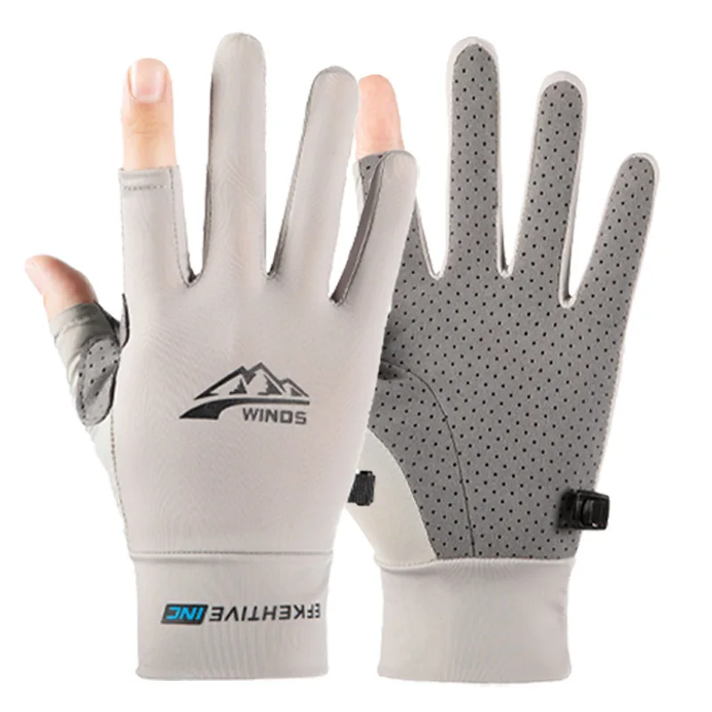 AliExpress WRELS Cycling Gloves Anti Slip Breathable Men Women Thin Ice Silk Sunscreen Full Finger Gloves Outdoor Sports Driving Fishing Gloves