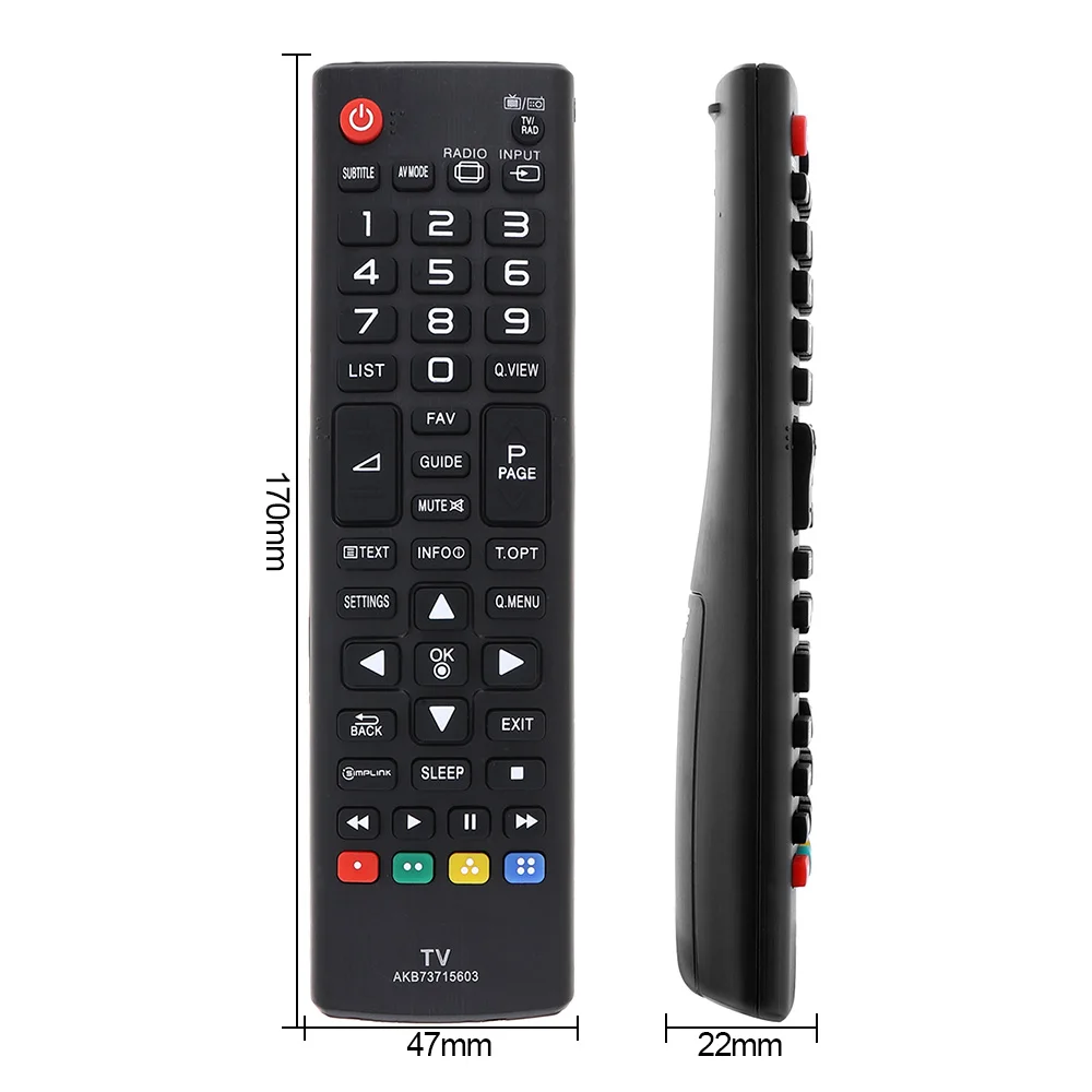 Replacement TV Remote Control with Long Transmission Distance for L G AKB73715603 42PN450B 47lN5400 50lN5400 50PN450B LED LCD TV