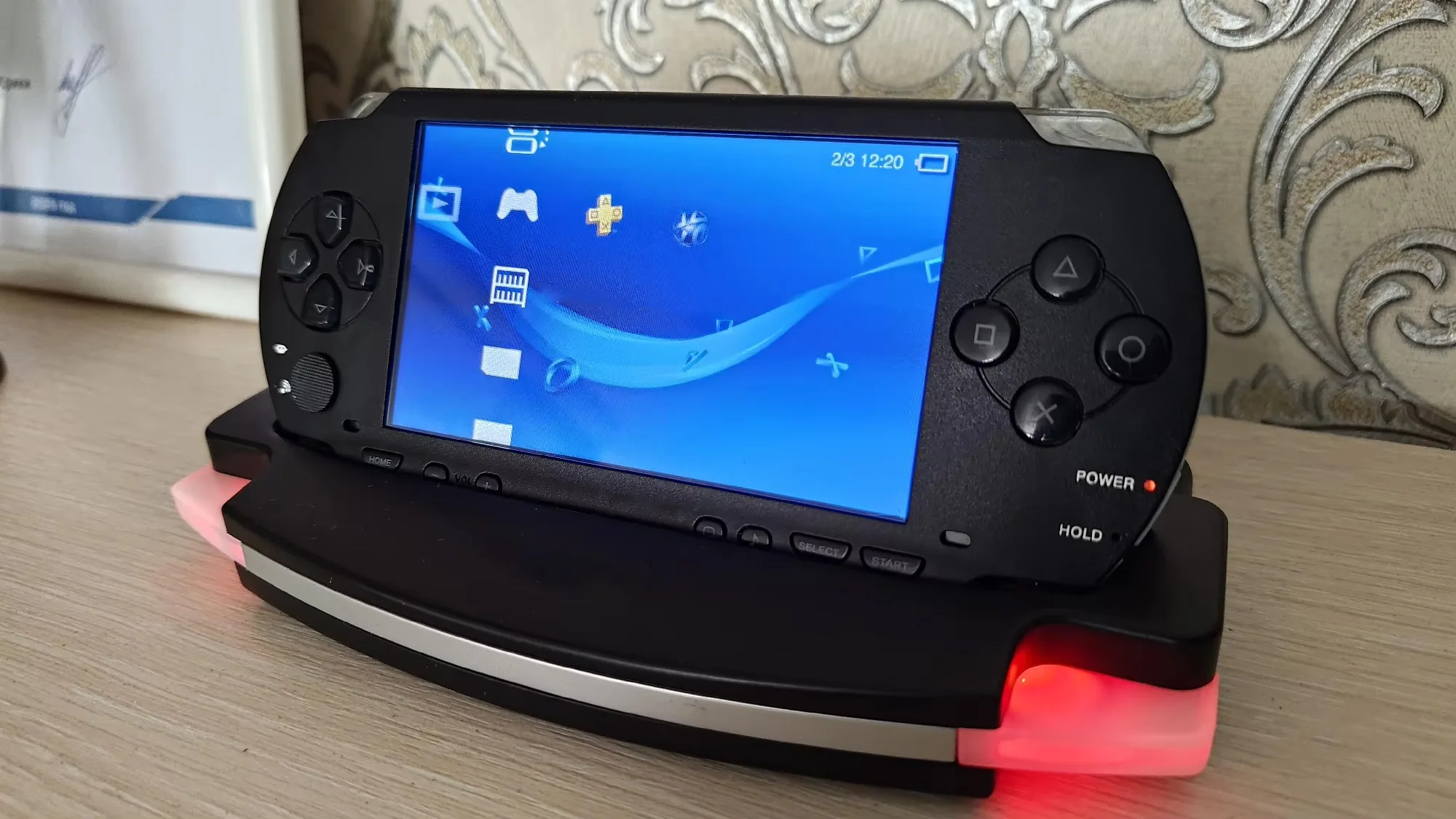 Vollständig laminiertes IPS-LCD-Display für Sony PSP1000 PSP 1000. Mit maßgeschneiderter Ersatz-Oberabdeckung für Gaming.