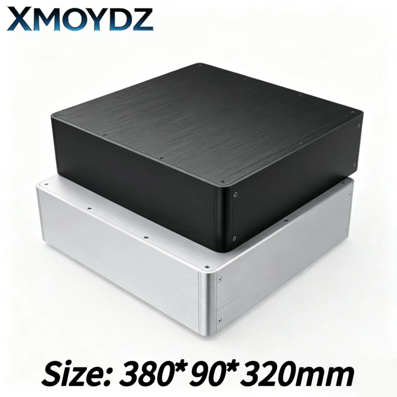 W380 H90 D320 DIY Anodized Aluminum Amplifier Chassis Power Housing Hi‑End Preamp DAC Case Headphone AMP PSU Hifi Audio Box