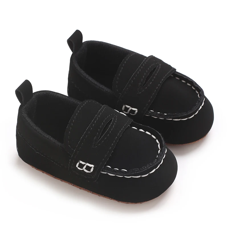 Einfarbige, lässige Baby-Wanderschuhe mit weicher Sohle, geeignet für Säuglinge und Kleinkinder im Alter von 0–1 Jahren, Bohnenschuhe und Vorfußschuhe – Detail 9