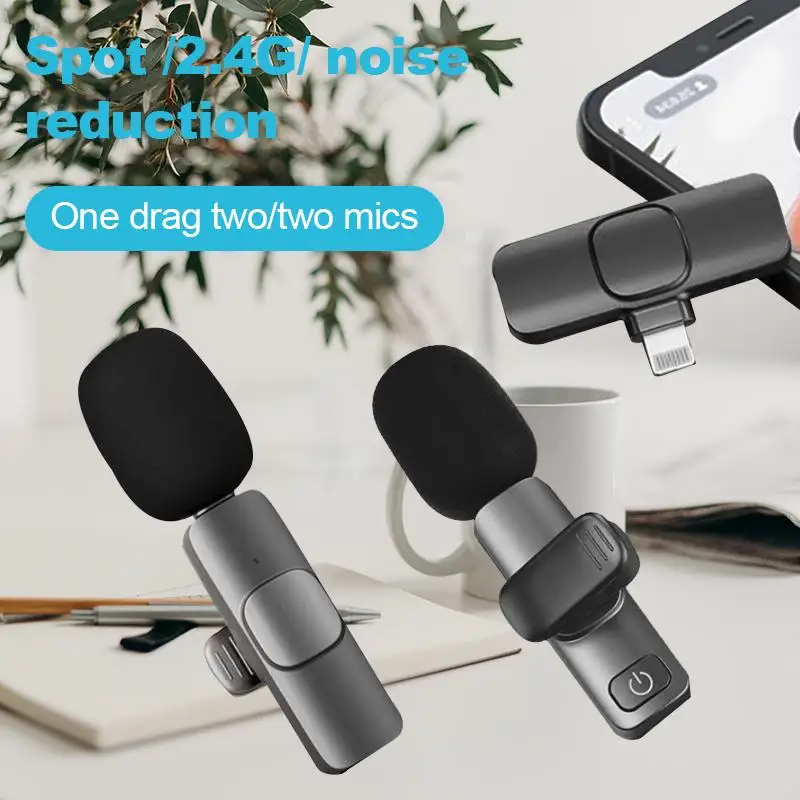 

Experience crystal-clear audio with our Wireless Dual-Channel Lavalier Microphone System featuring Reverb