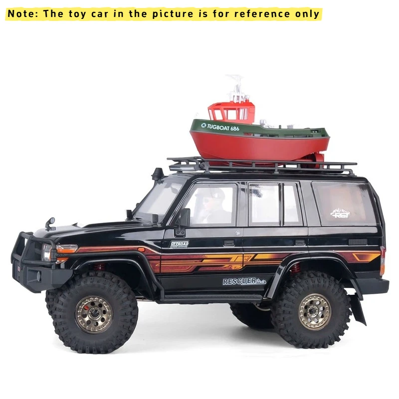 Rebocador RC escala 1:72 686R, navio de controle remoto de motor duplo, modelo de simulação realista, presente de brinquedo de barco para meninos