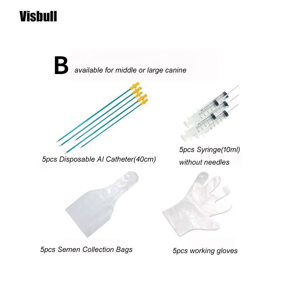 Canine Vet pet Artificial Insemination pipe kit / Disposable AI Catheter pipes set for dogs