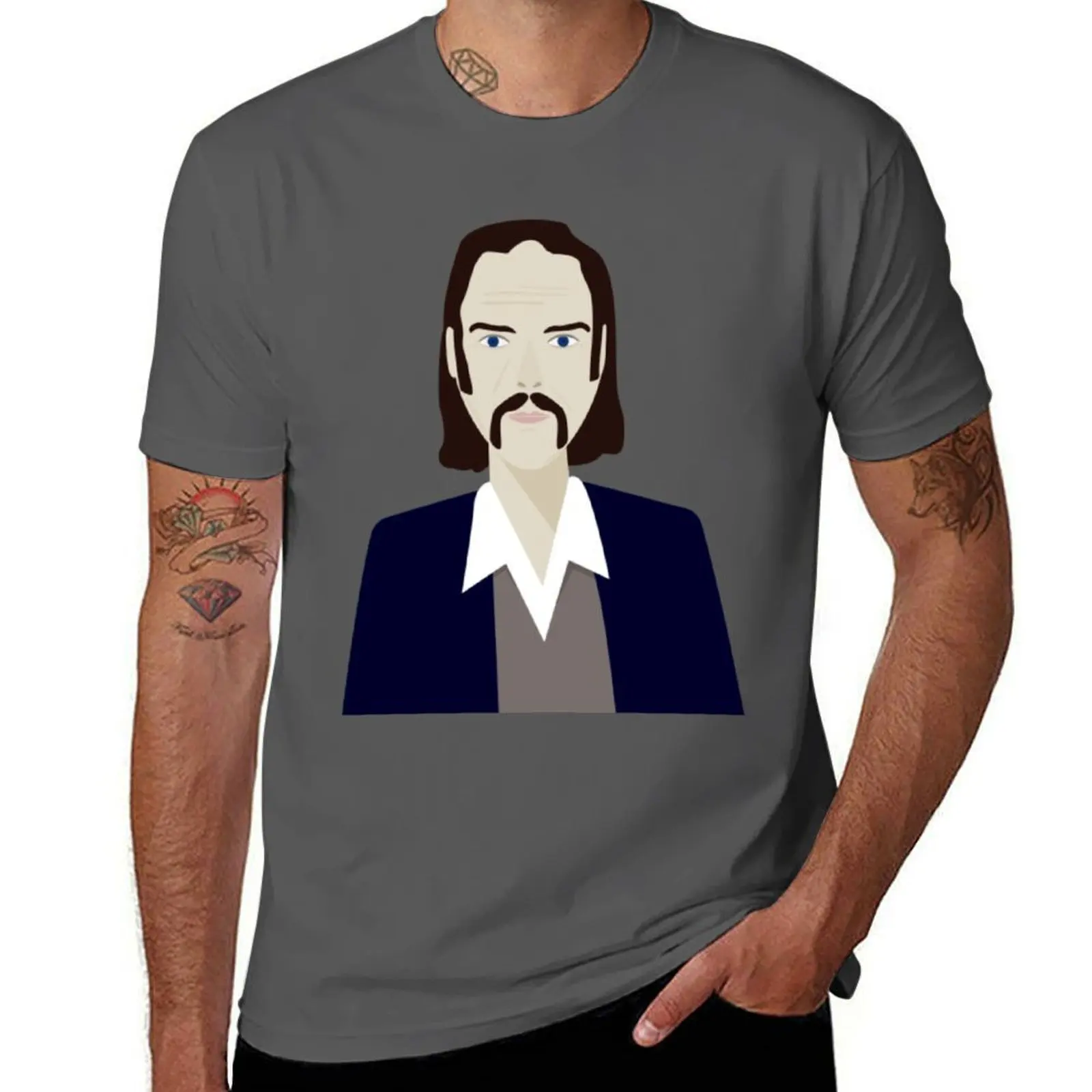 

Футболка Nick Cave 6, незаменимая футболка, футболка с индивидуальным принтом