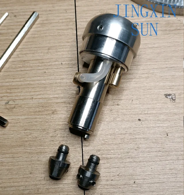 Pneumatic Push Knife, Metal Engraving, Engraved Handle, Standard Head Changeable Hand Control, Engraved Gold Handle