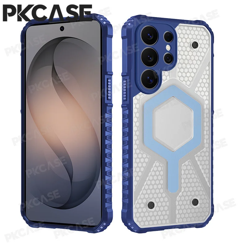 PKCASE Shockproof Magnetic Phone Case For Samsung S26 S25 S24 S23 FE Ultra Plus A57 A37 A27 A17 A07 A56 A36 A26 A16 A06 Cover