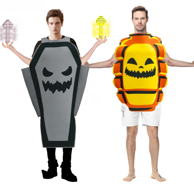 

New Halloween Funny Sponge Costumes Hand Grenades Demon Prints Cross Props Cosplay Stage Props Performance Creative Props