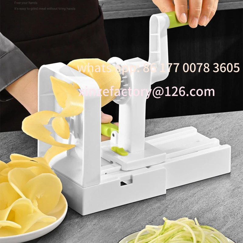 

Customizable Vegetable Grater Potato Spiral Slicer Whirlwind Fruit Vegetable Spiral Machine Noodle Maker Multifunctional Kitchen