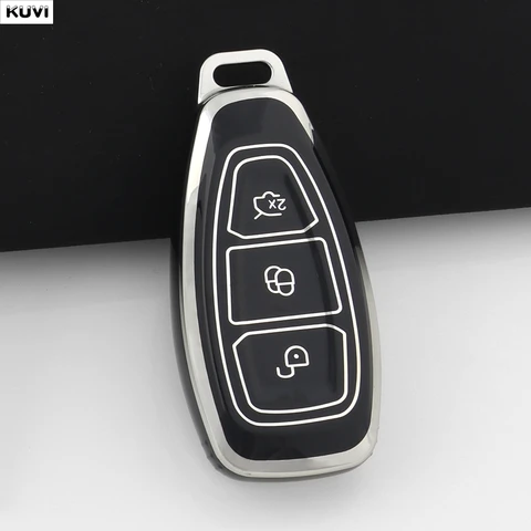 Новый Чехол Для Ключей Из TPU Для Ford Focus 3/4 ST Mondeo MK3 MK4 Fiesta Fusion Kuga Ecosport - Защитный Чехол Для Автомобил...