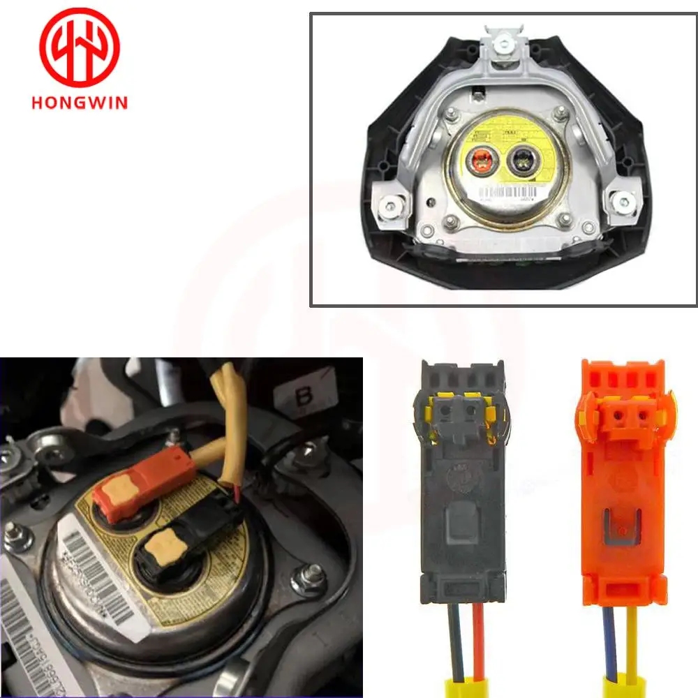 1/10 Set 2PIN Steering wheel wire Connector Plug Harness For Toyota Corolla Camry Nissan Tida Mazda Hyundai Elantra