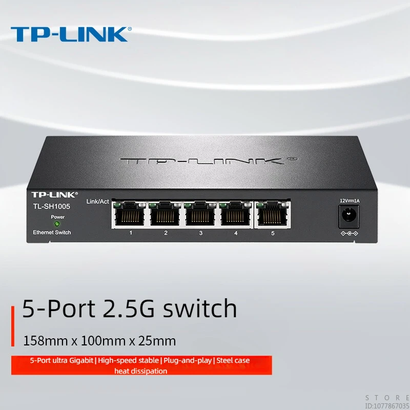 

TP-LINK 5-портовый коммутатор 2,5G, гигабитный домашний сетевой разветвитель, стандартный стальной корпус