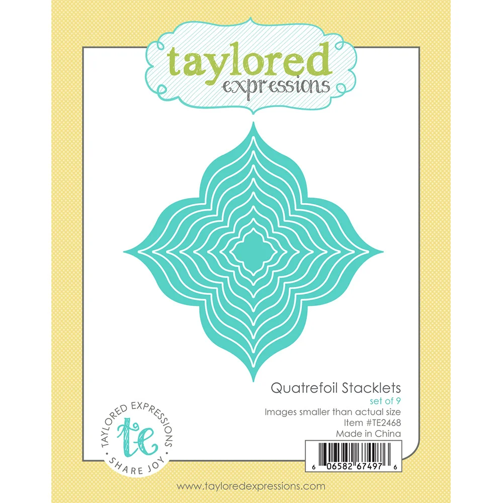 

New Quatrefoil Stacklets Die Set Metal Cutting Dies Handmade DIY Embossing Making Scrapbook Photo Album Craft Decoration