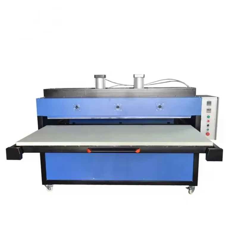 Large Format 100*160 100*120 80*100cm Flatbed Cut Sheet Aluminum Plate New Dye Sublimation Pneumatic Heat Press Machines