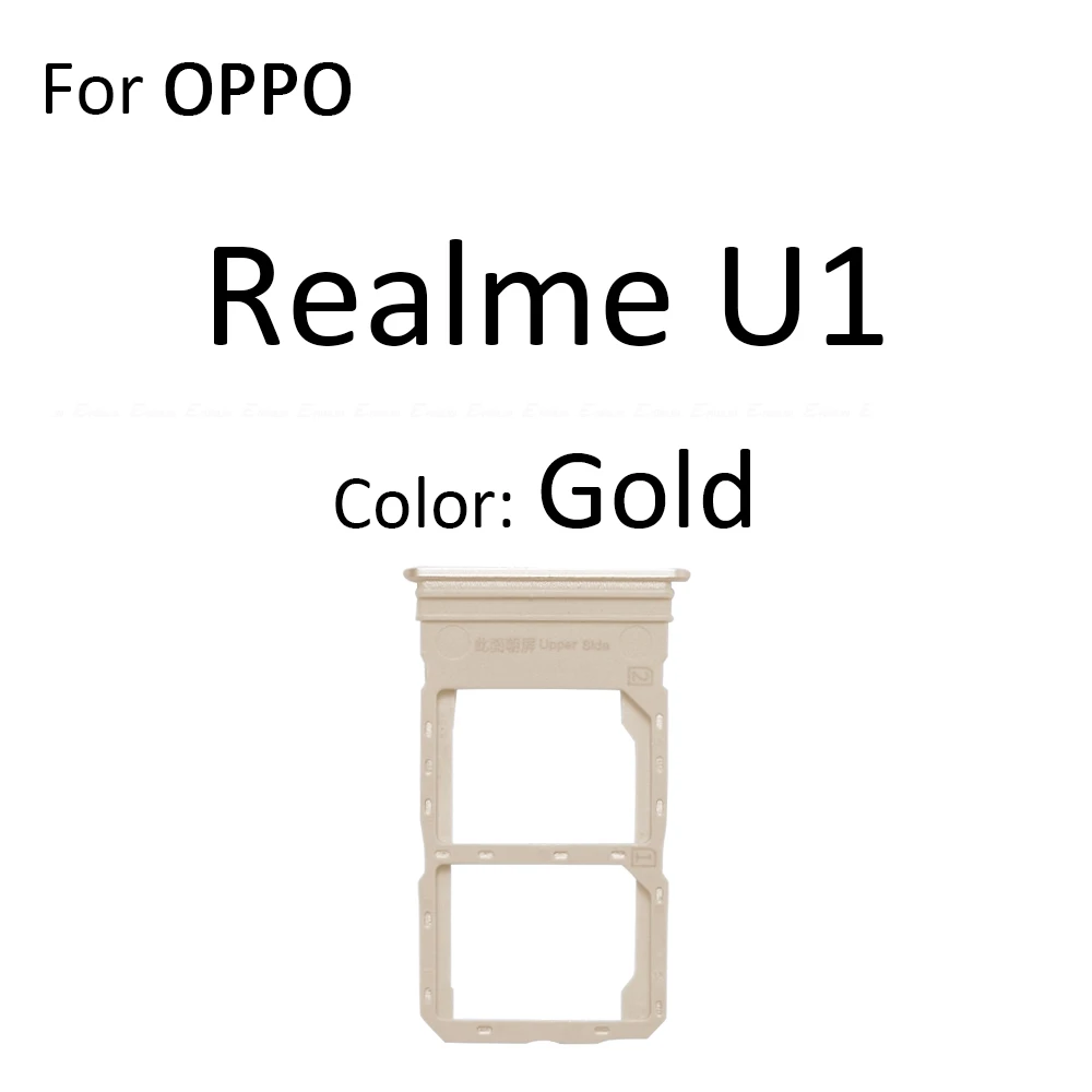 Sim Card Tray Socket Slot Reader Adapter For OPPO Realme U1 V3 V5 V11 V11s 5G Micro SD Card Holder Connector Container Parts
