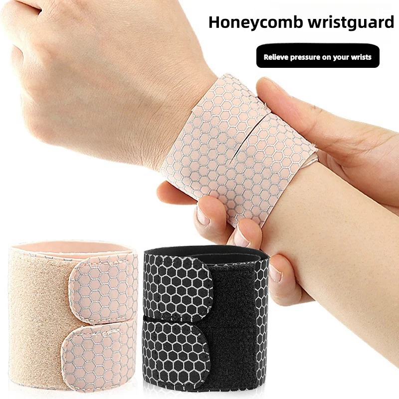 

Honeycomb wrist guard Protective Elastic Bandage Hand Sport Wristband Compression support Ventilate gym wristbands Bodybuilding