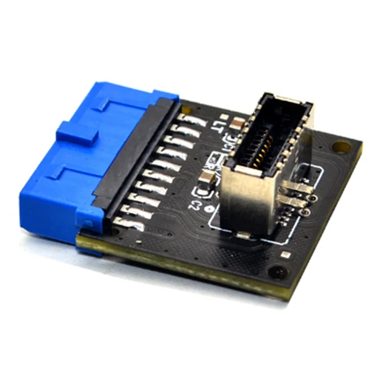 ABGN USB 3.0 к USB 3.2 типа C, передний кабель-переходник типа E, 20-контактный на 19-контактный адаптер для настольных компьютеров