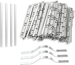 Nose Bridge Strips for Mask, Aluminum Metal Flat Straps Adjustable Clips Wire DIY Face Mask Making Accessories